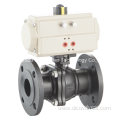 investment casting SS DIN 2PC flange ball valve